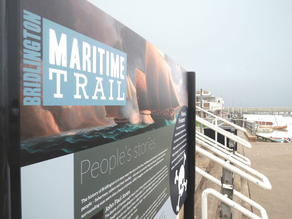 maritime trail wayfaring/info boards developed with the harbour comissioners, local fishermen and historians.
[east riding of yorkshire council / holderness coast FLAG]