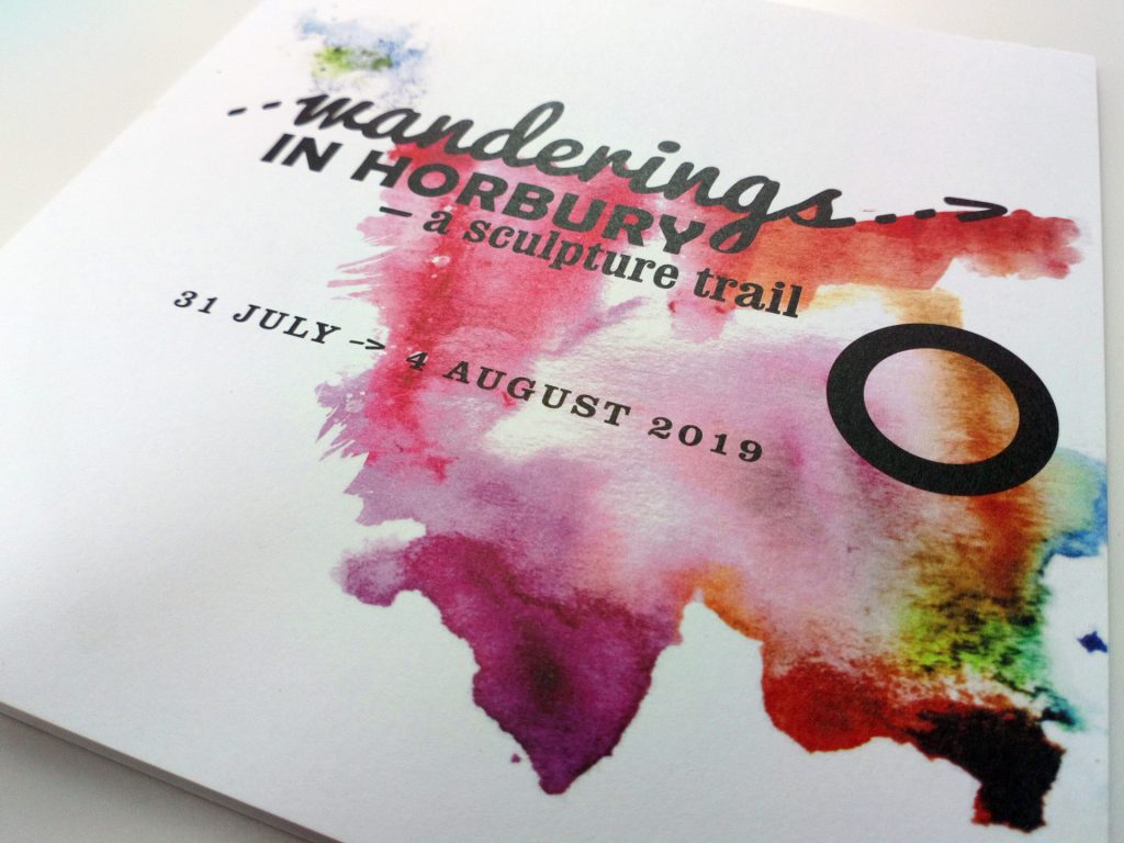 brand and leaflet-map design for sculpture trail as part of the yorkshire sculpture international fringe